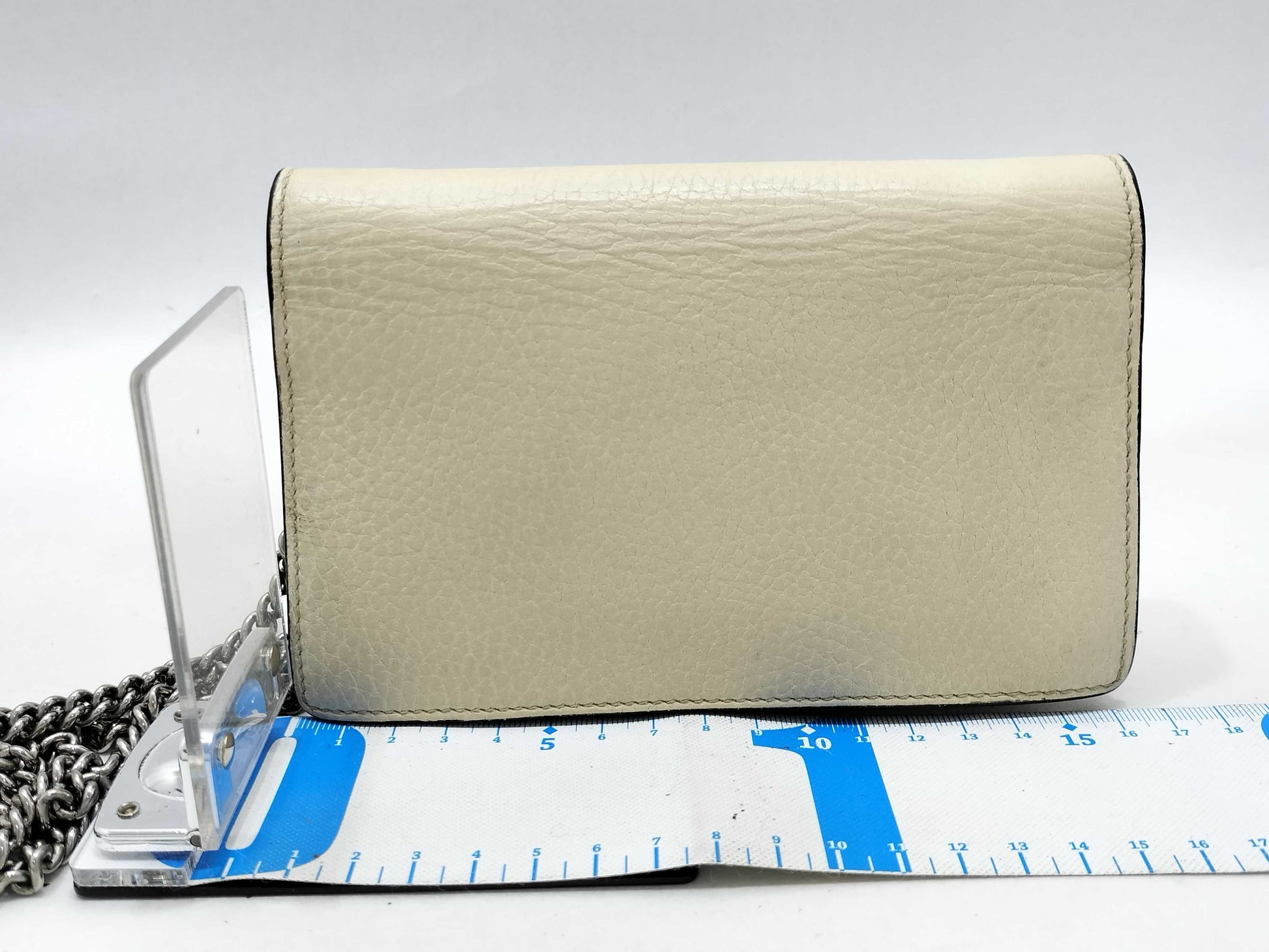 GUCCI GUCCI Gucci Dionysus Leather Clutch Bag Beige Clutch Bag