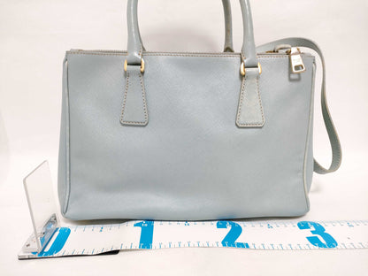PRADA Galleria Saffiano Leather Handbag in Light Blue