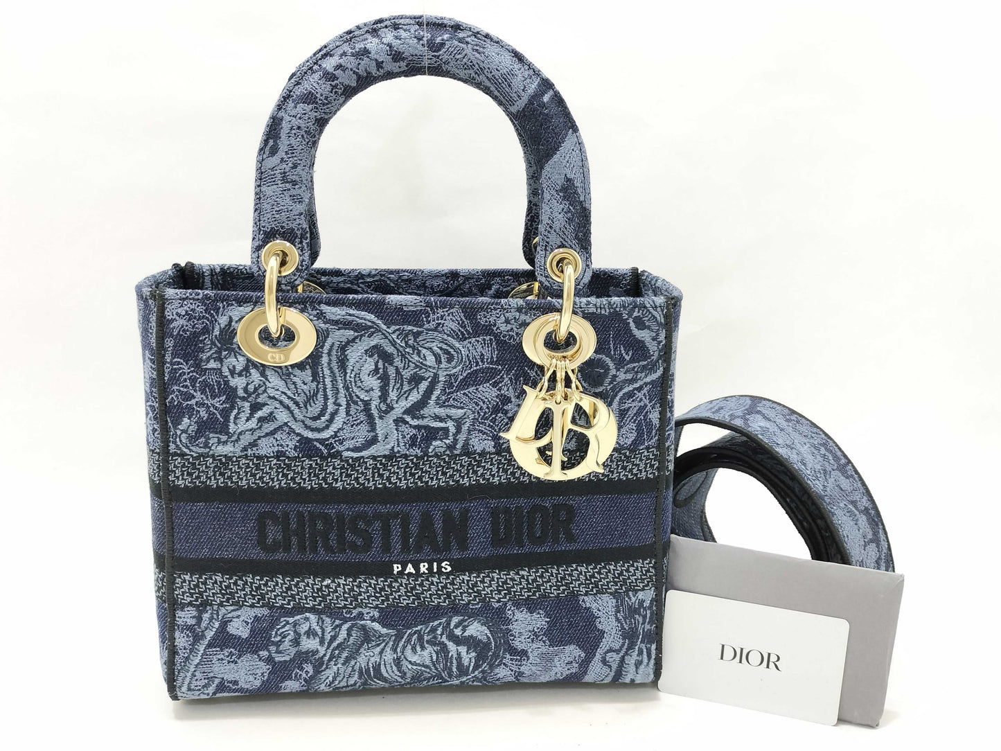 Dior Christian Dior Lady D-Light Handbag Toile de Jouy Handbag