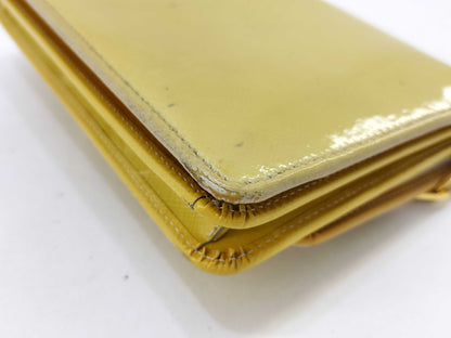 PRADA Prada Chain Shoulder Bag Yellow Clutch Bag