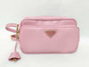 PRADA PRADA Saffiano Shoulder Bag Pink with Triangle Logo Plate