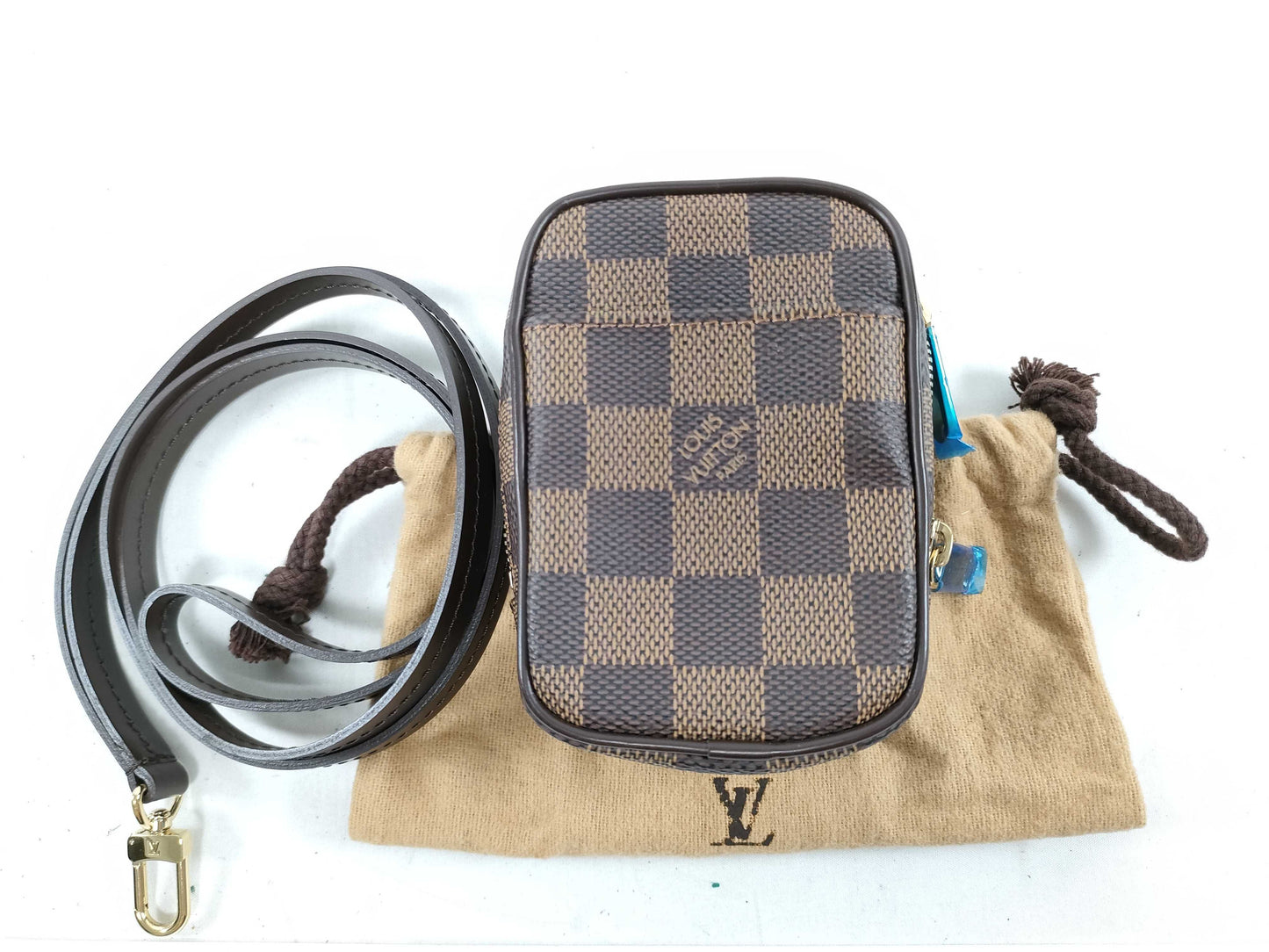 LOUIS VUITTON Damier Shoulder Bag Coin Case