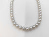 Pearl Necklace, Diameter: Approx. 6.4-6.8mm, Sterling Silver, 29.7g 