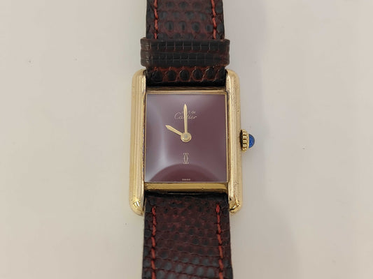 Cartier Must Tank Must Tank 3239340 Manual Winding Women's Watch