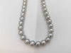 Pearl Necklace, Diameter: Approx. 7.0-7.5mm, Silver, 35.0g 