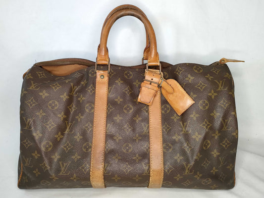 LOUIS VUITTON Monogram Boston Bag Keepall 45 Old Model Serial SA Boston Bag