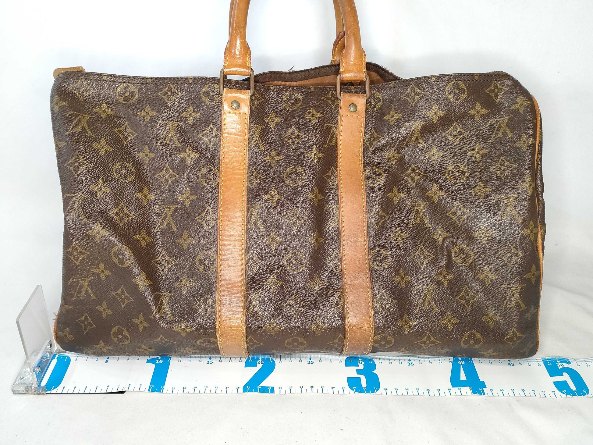 LOUIS VUITTON Monogram Boston Bag Keepall 45 Old Model Serial SA Boston Bag