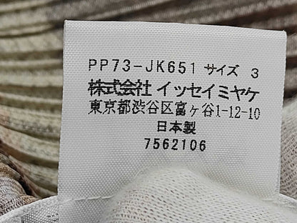 ISSEY MIYAKE Pleats Please Bowling Print Top