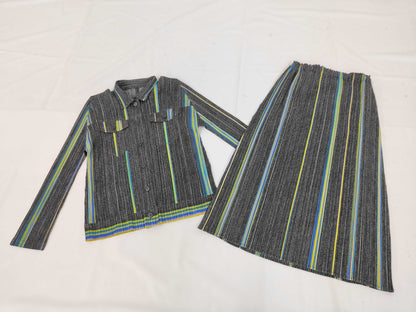 ISSEY MIYAKE Pleats Please denim pattern set, other apparel