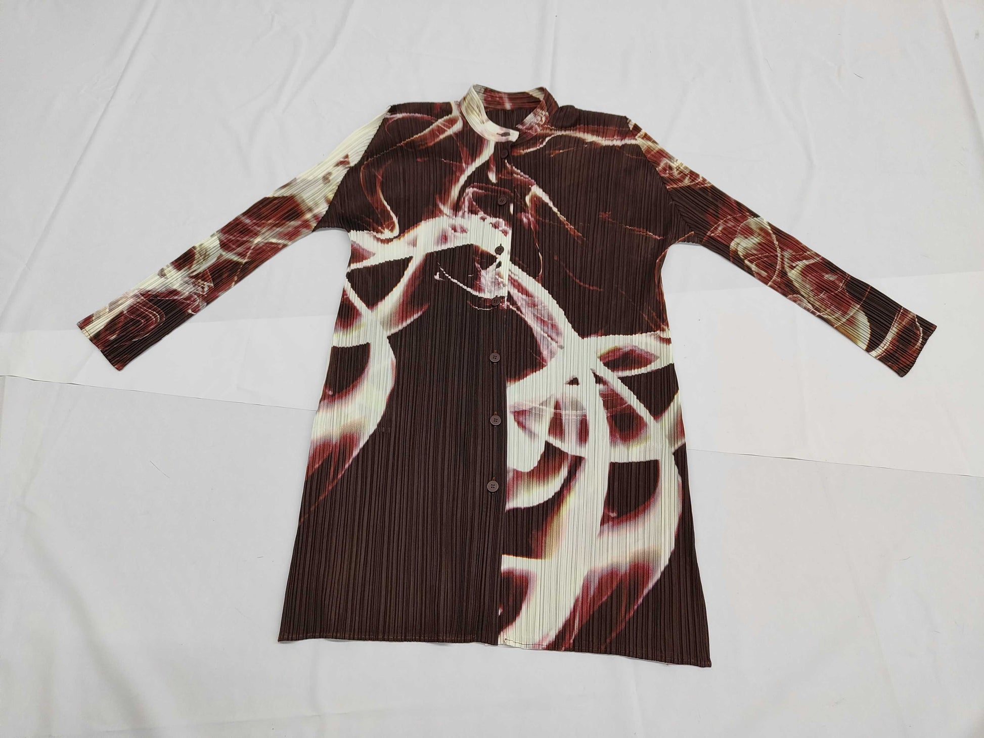 ISSEY MIYAKE Pleats Please all-over print dress