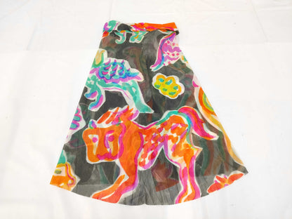 ISSEY MIYAKE Mesh Blouse and Skirt