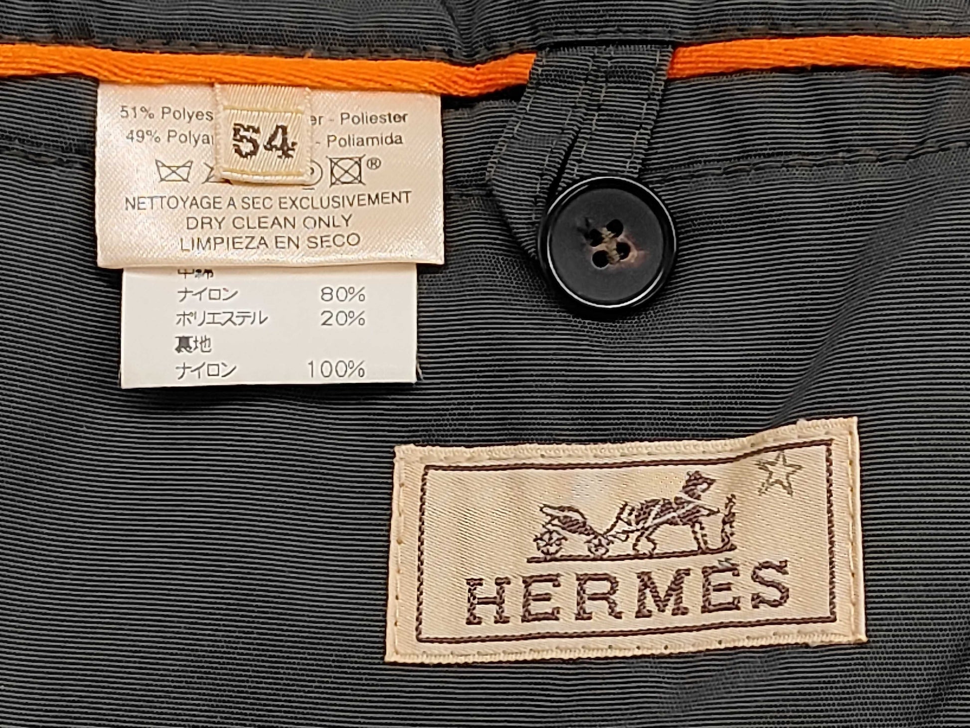 HERMES Nylon Coat Men's Coat