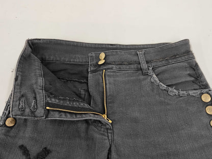 CHANEL CHANEL Runway Black Denim Pants