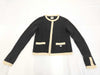CHANEL CHANEL Cardigan Black x White Size 38 Cardigan
