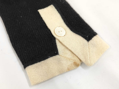 CHANEL CHANEL Cardigan Black x White Size 38 Cardigan