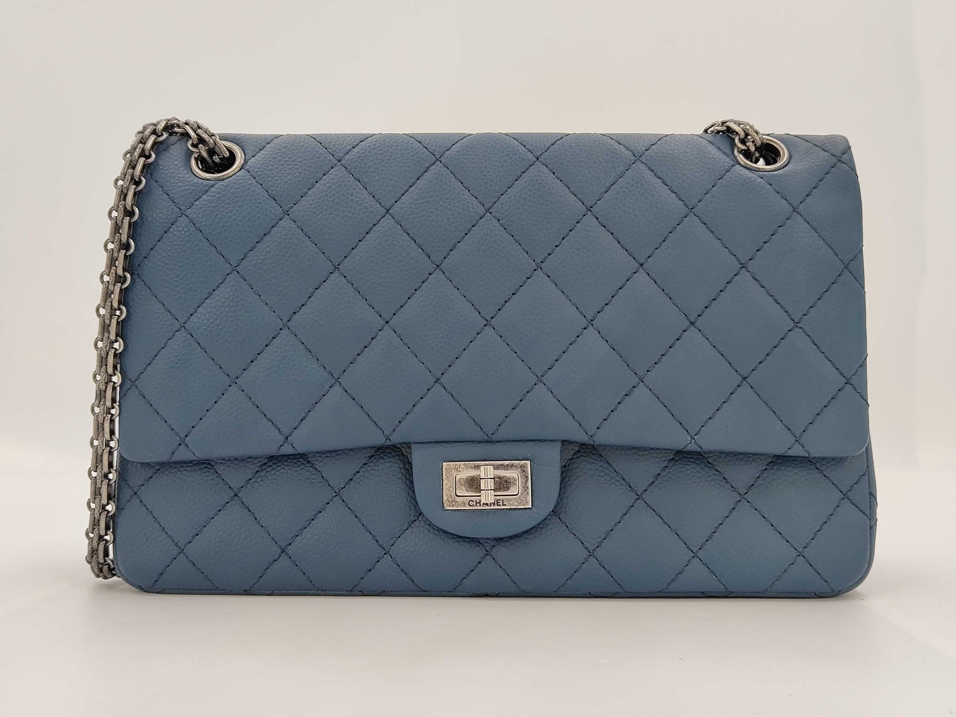 CHANEL Caviar Skin CHANEL 2.55 Caviar Skin Matelasse Shoulder Bag
