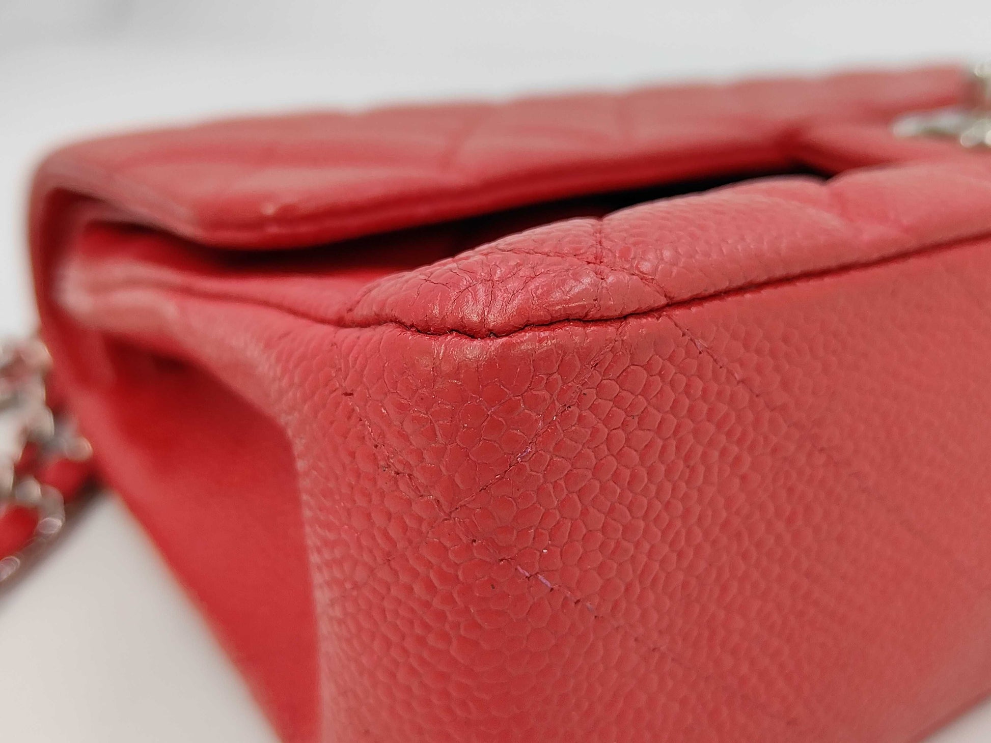 CHANEL CHANEL Matelasse Caviar Double Flap 25 Shoulder Bag with Seal