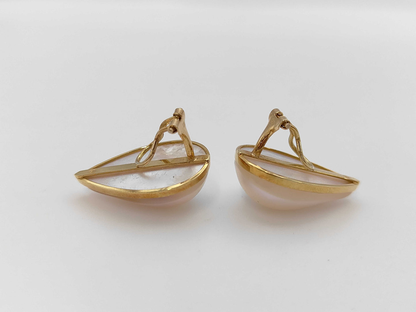 TASAKI Mabe Pearl 18K 6.9g Earrings 
