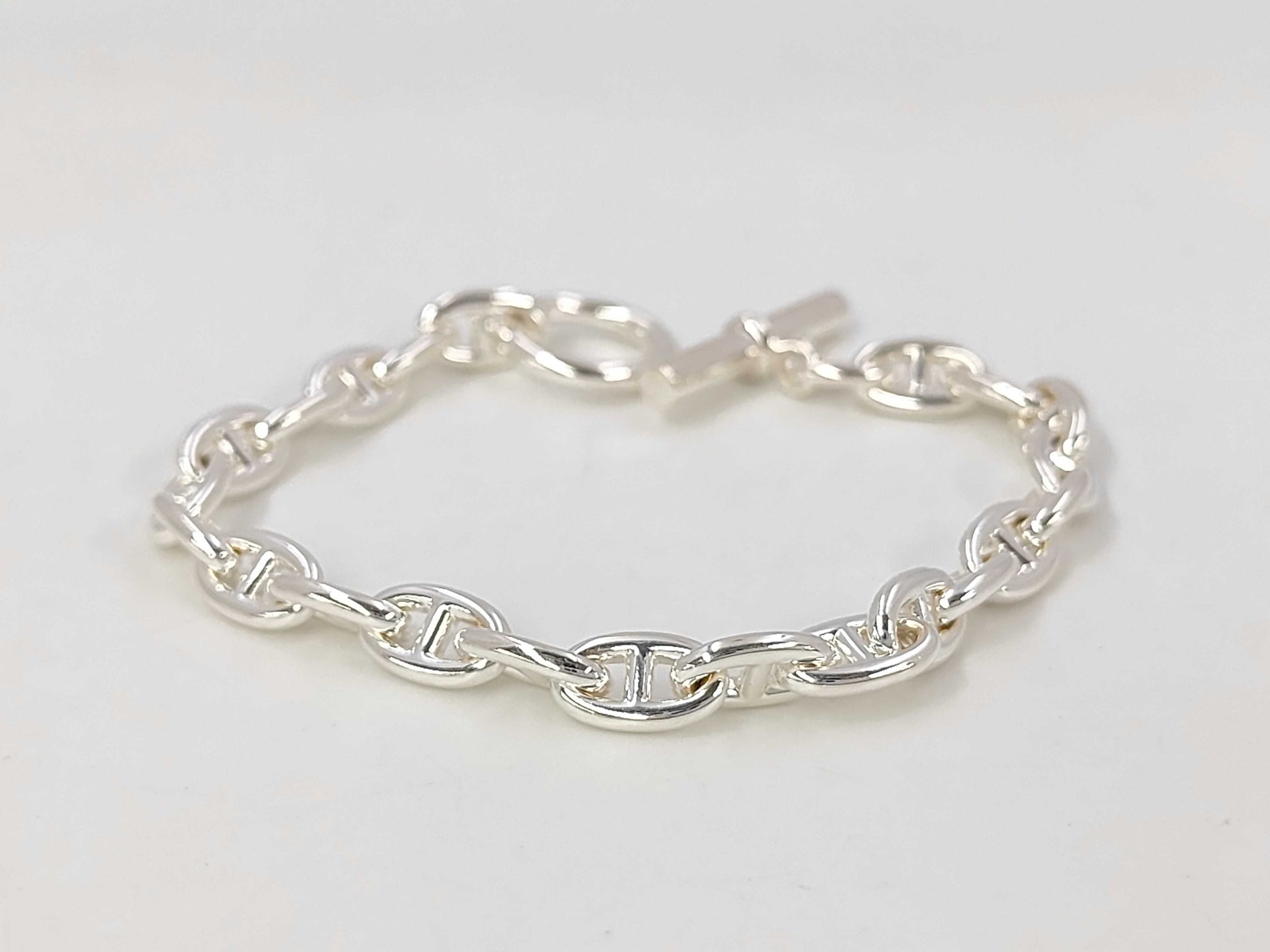 HERMES Chaine d'Ancre 25G Stamp TPM22 Links Bracelet/Bangle