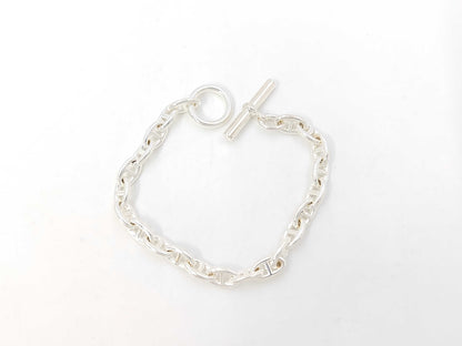HERMES Chaine d'Ancre 25G Stamp TPM22 Links Bracelet/Bangle