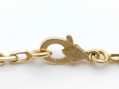 Van Cleef & Arpels Vintage Alhambra 20P Shell Necklace in Au750, 47.1g 