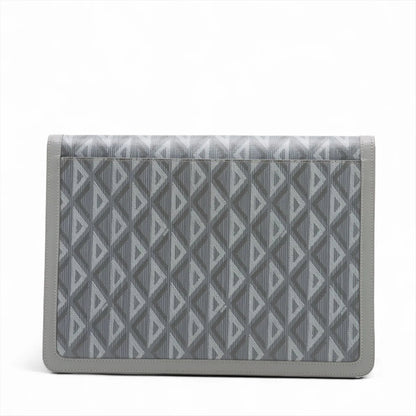 Dior CD Diamond PVC x Leather Second Bag with Box and Bag