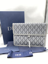 Dior CD Diamond PVC x Leather Second Bag with Box and Bag