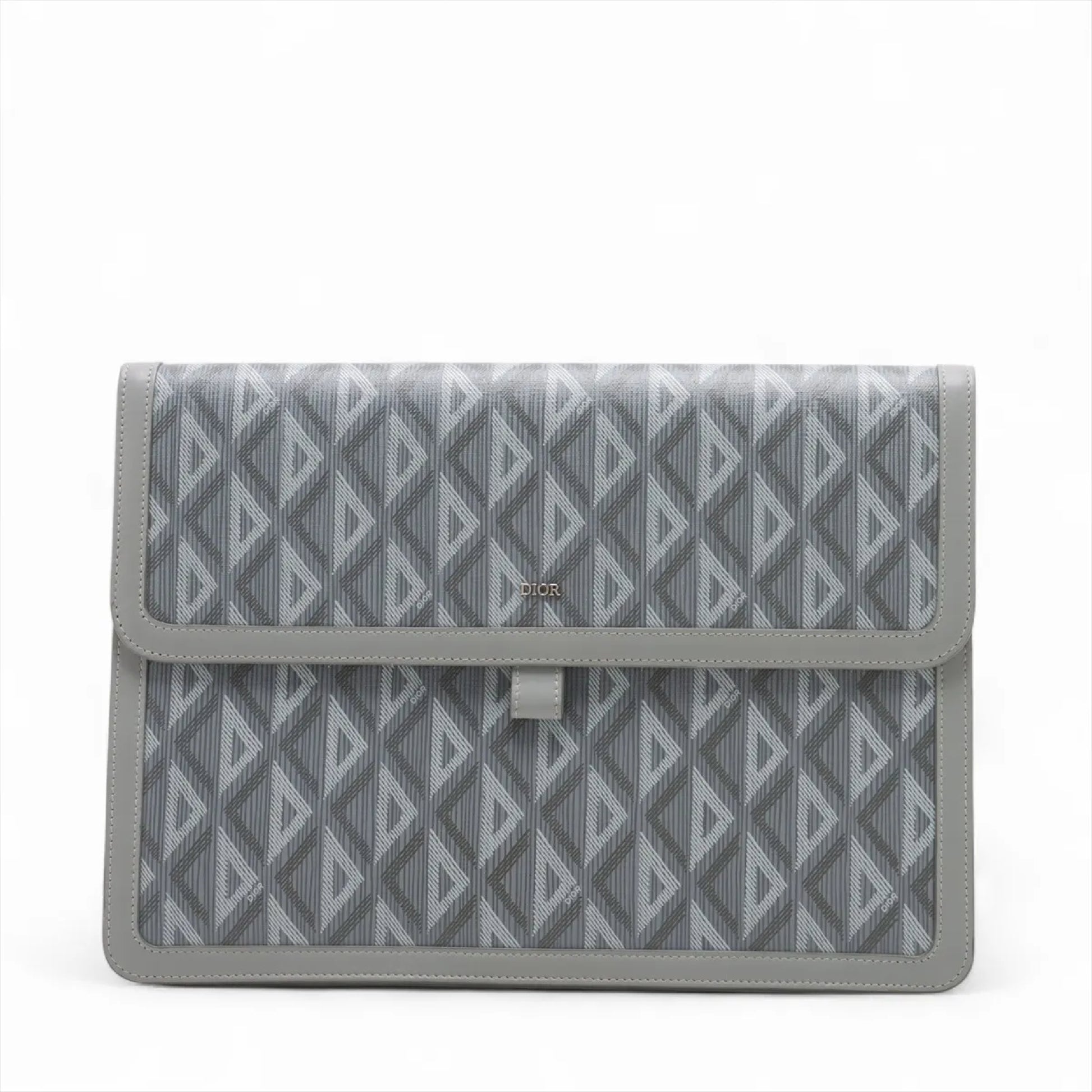 Dior CD Diamond PVC x Leather Second Bag with Box and Bag