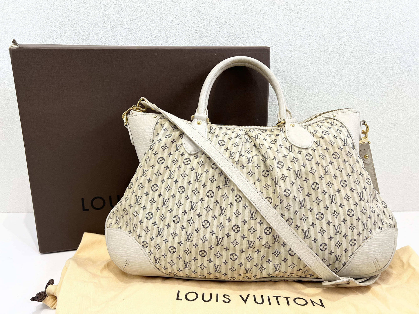 LOUIS VUITTON Croisette Marina GM Shoulder Bag with Box and Dust Bag