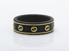 GUCCI Au750 Black Corundum Icon Ring #20 3.0g