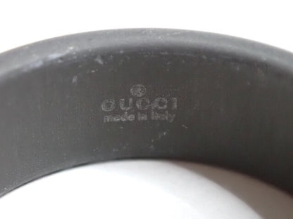 GUCCI Au750 Black Corundum Icon Ring #20 3.0g