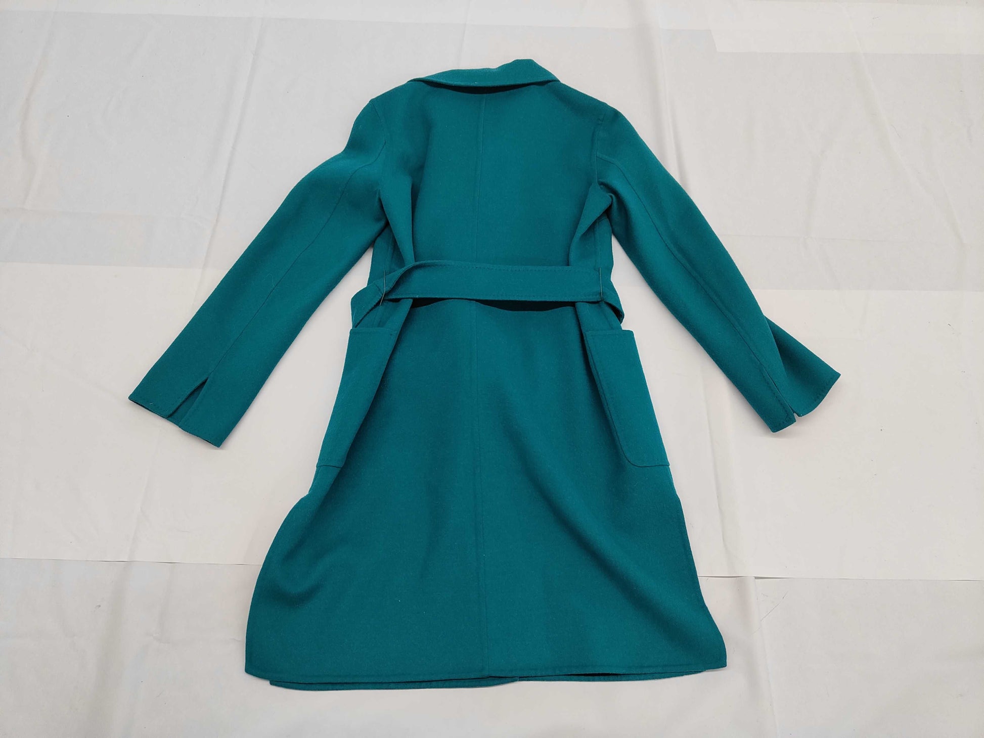 MaxMara Cutie Amano Angora Wool Cashgora Coat, Green, Size 36