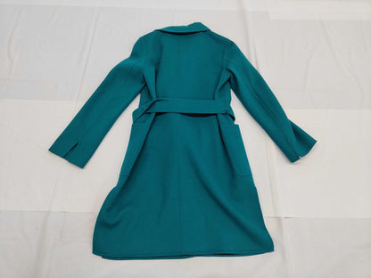 MaxMara Cutie Amano Angora Wool Cashgora Coat, Green, Size 36