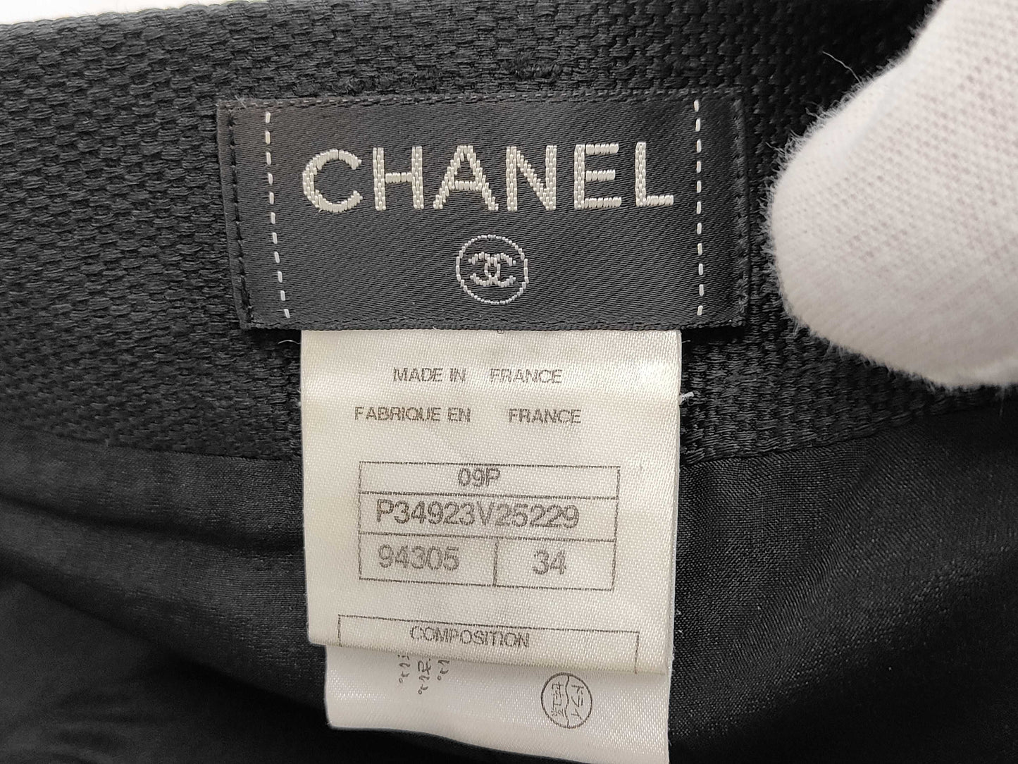 CHANEL Silk and Cotton Skirt Size 34