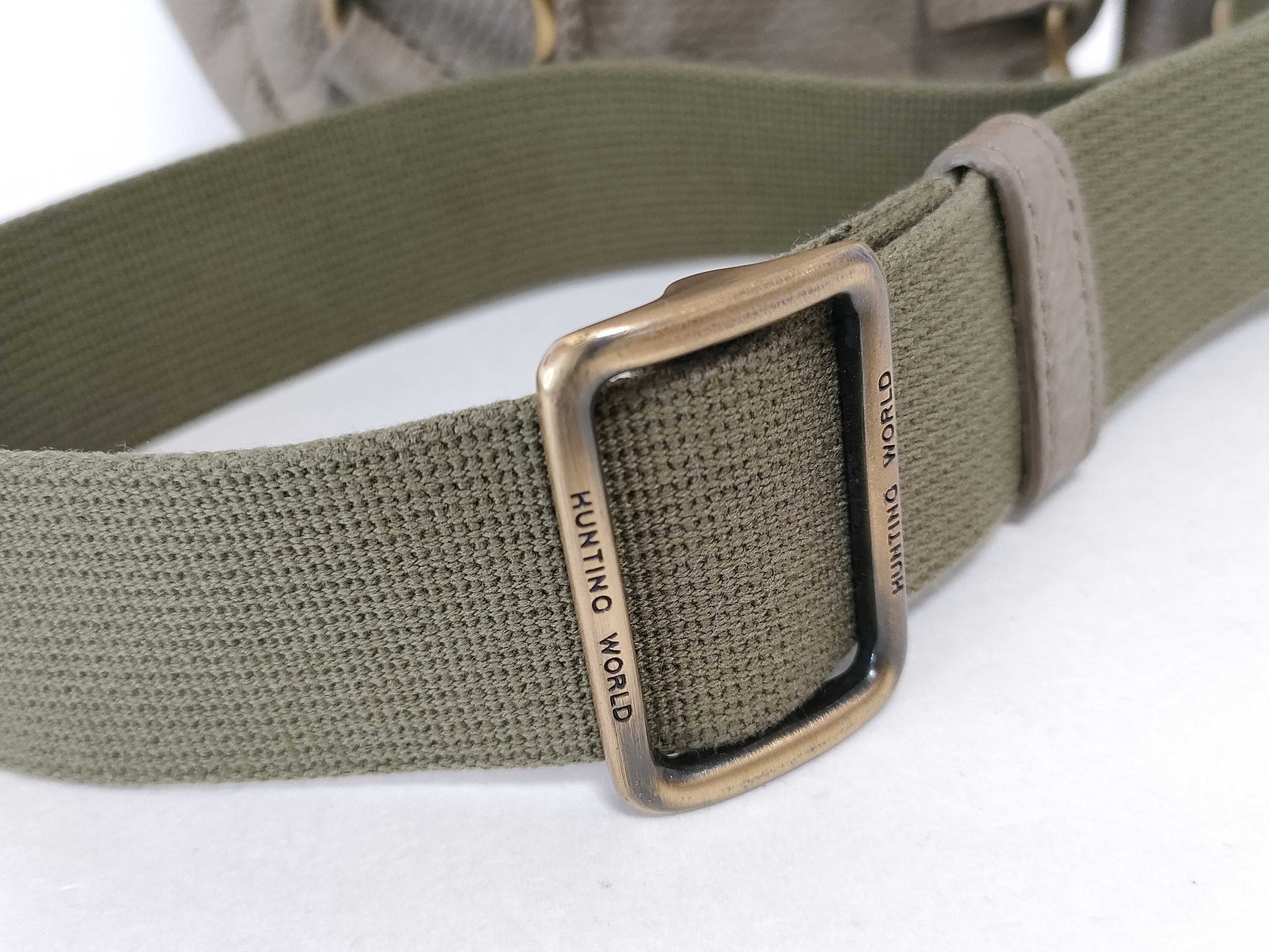 HUNTING WORLD Hunting World Shoulder Bag, Gray Leather