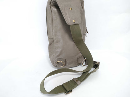HUNTING WORLD Hunting World Shoulder Bag, Gray Leather