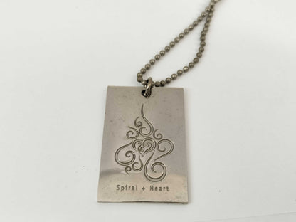 ZIPPO Spiral Heart Necklace