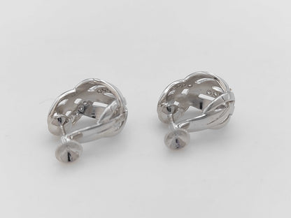 MIKIMOTO D0.08/0.08ct K18 8.8g Earrings 