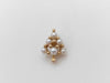 MIKIMOTO Tree Motif Pearl Brooch, Diameter: Approx. 3.5-4.4mm, 18K Gold, 2.9g 