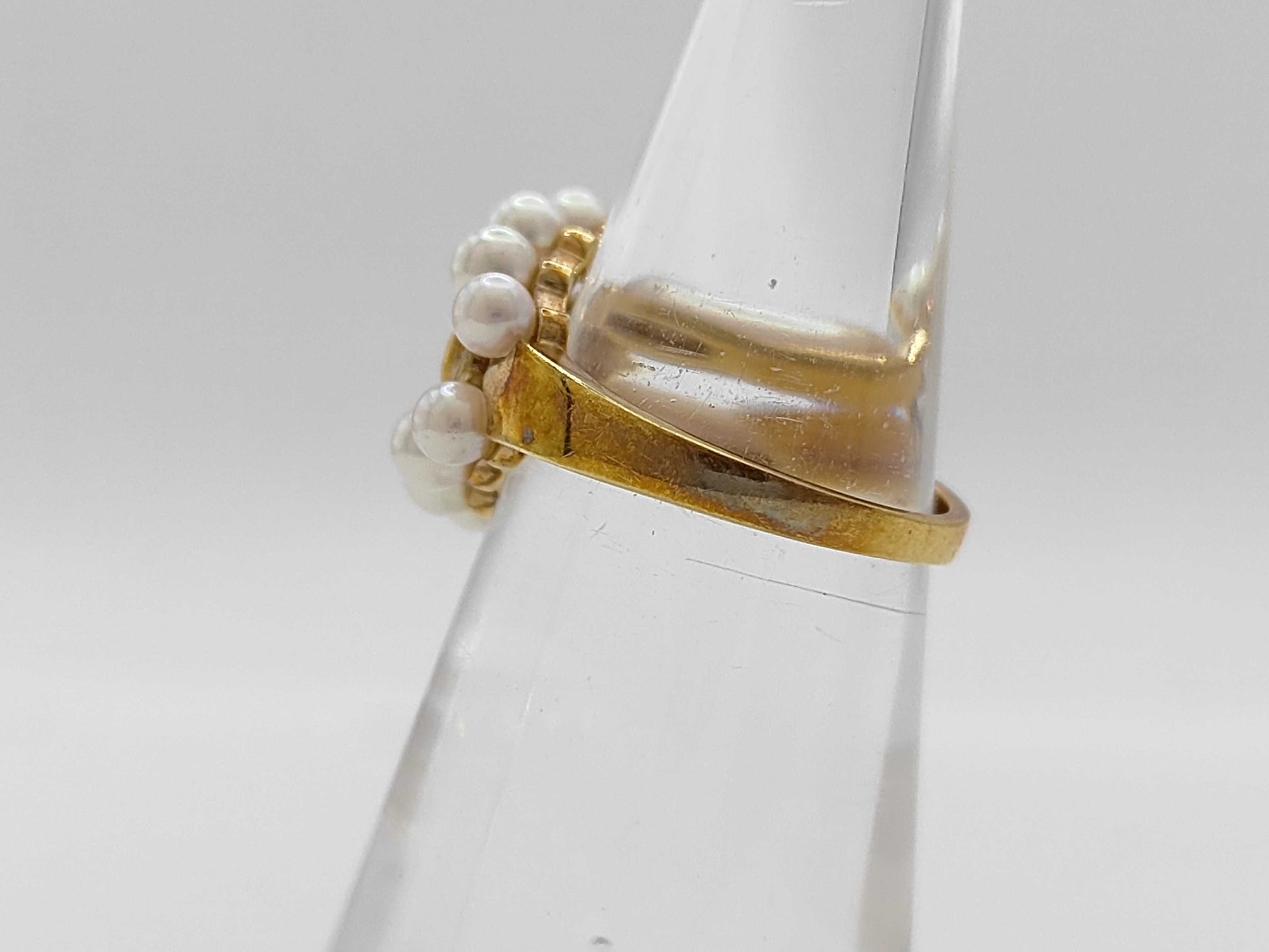 MIKIMOTO Pearl Ring, Diameter approx. 3.0-3.4mm, 18K Gold, 4.9g 