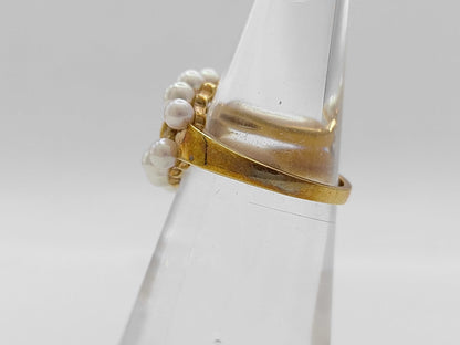 MIKIMOTO Pearl Ring, Diameter approx. 3.0-3.4mm, 18K Gold, 4.9g 