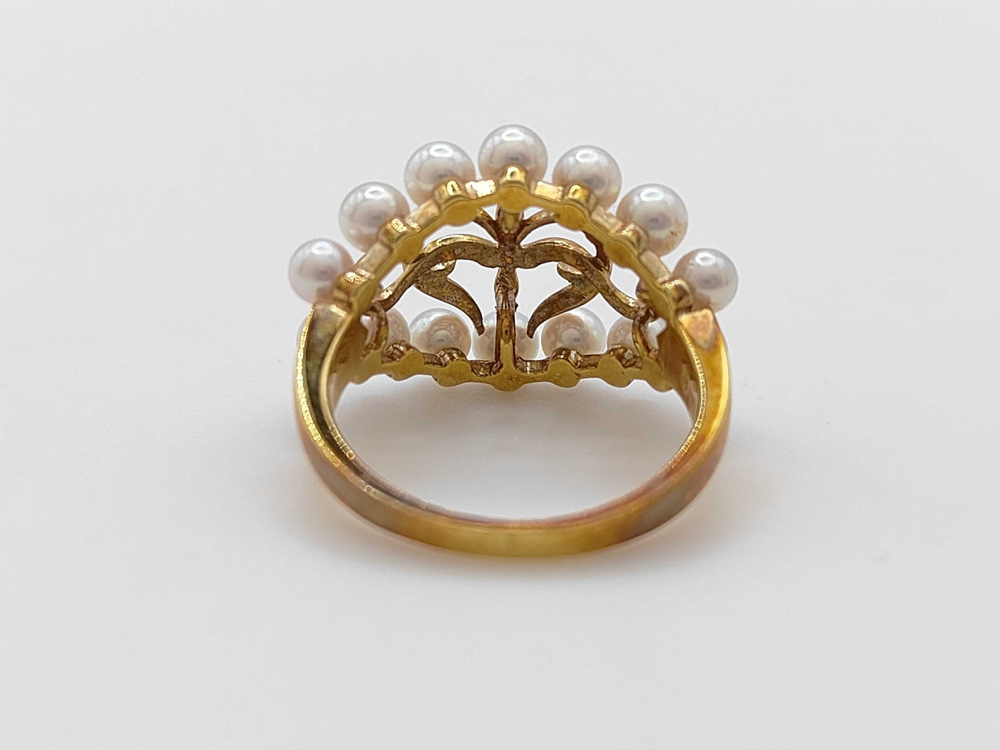 MIKIMOTO Pearl Ring, Diameter approx. 3.0-3.4mm, 18K Gold, 4.9g 