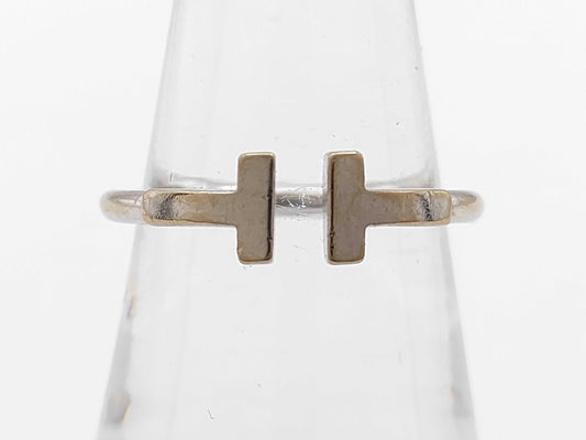 Tiffany & Co. T-Wire WG Au750 3.2g Ring 