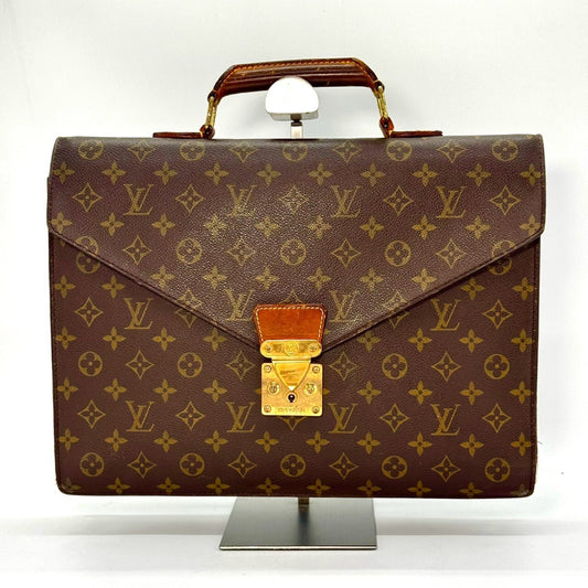 LOUIS VUITTON Monogram Serviette Consaie Briefcase Hand Business Bag