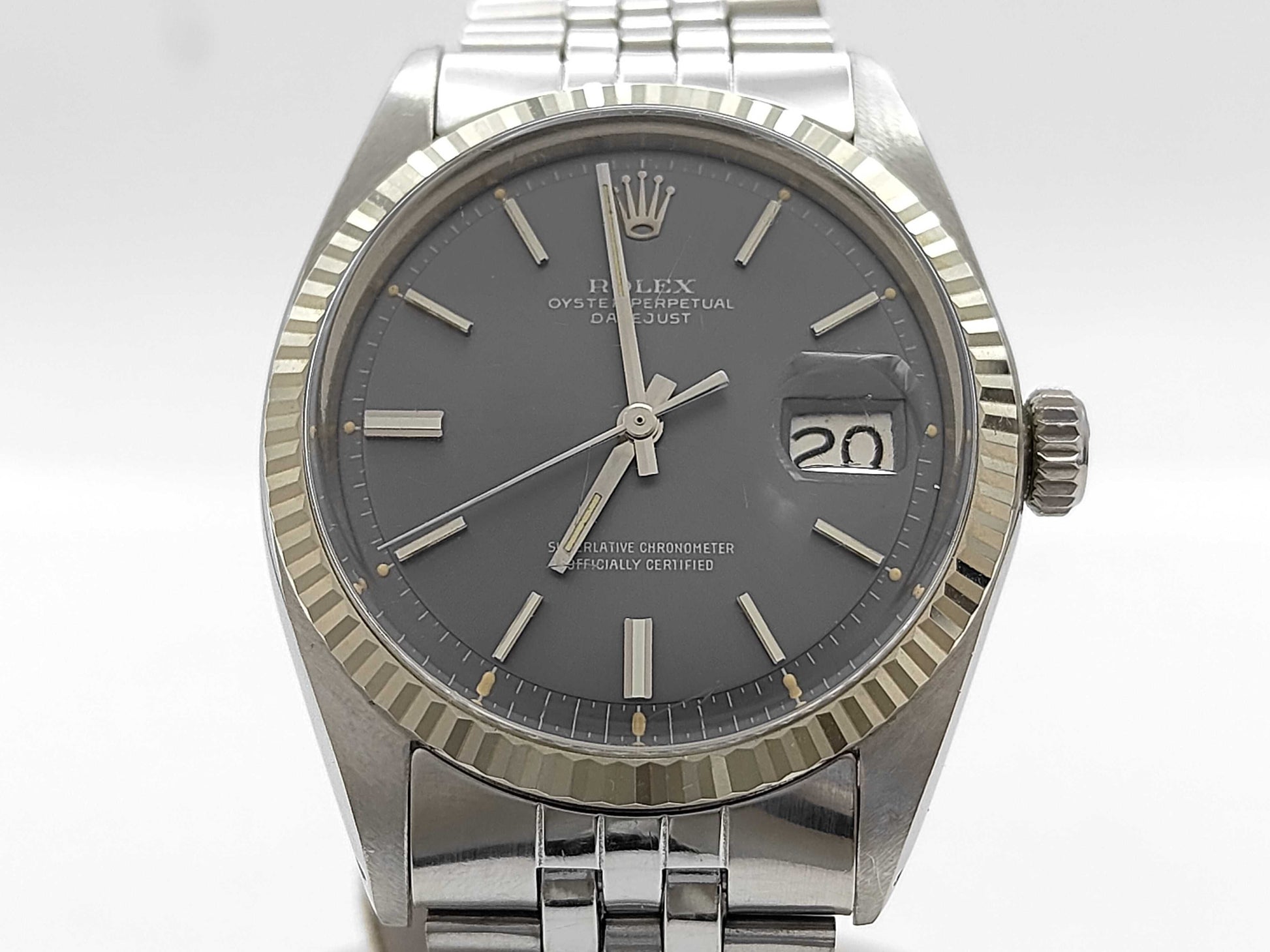 ROLEX 1601 2898688 Gray Dial Jubilee Bracelet Boys' Watch