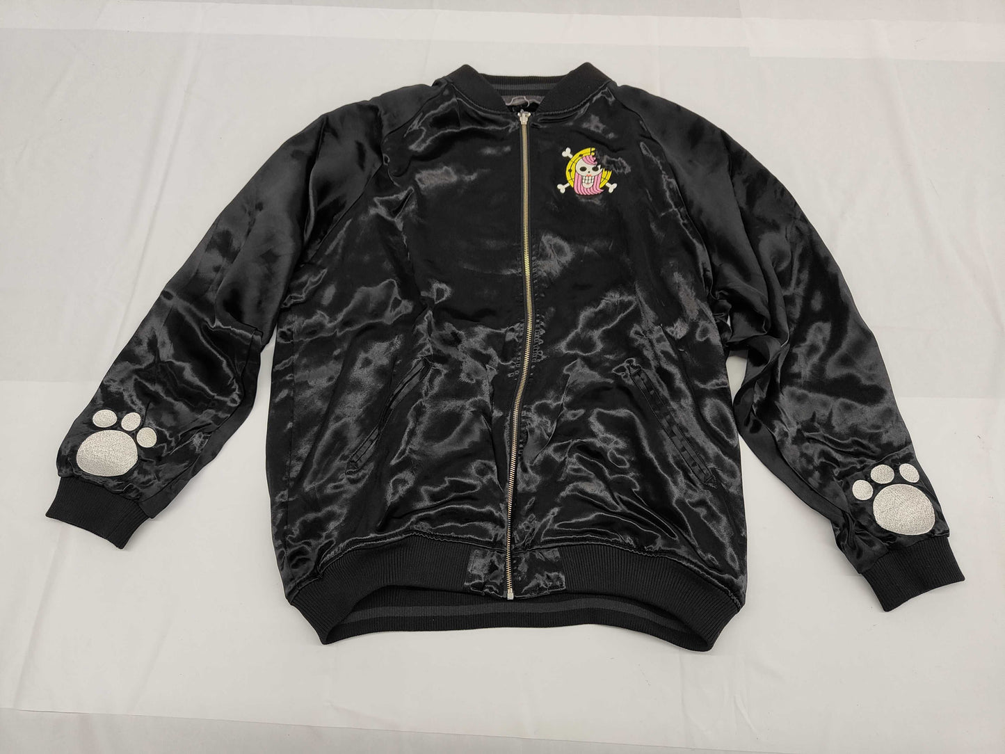 Karakuridama x One Piece Sukajan Bear Reversible Black XXXL Jacket