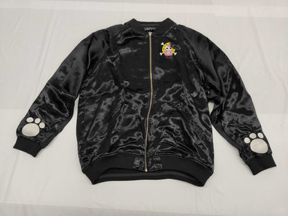 Karakuridama x One Piece Sukajan Bear Reversible Black XXXL Jacket