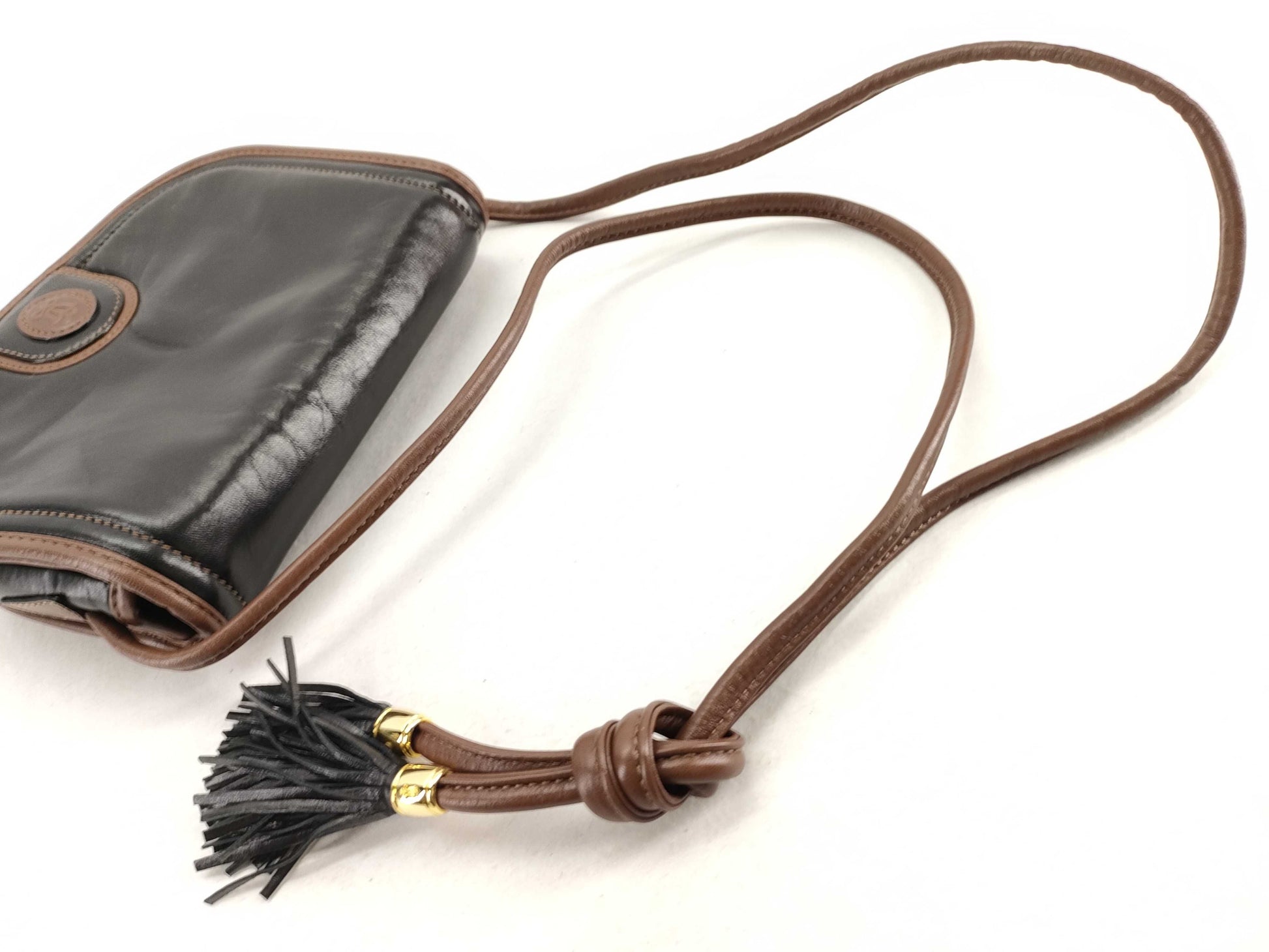 LLADRO LLADRO Lladro Two-tone Leather Shoulder Bag Calfskin Shoulder Bag