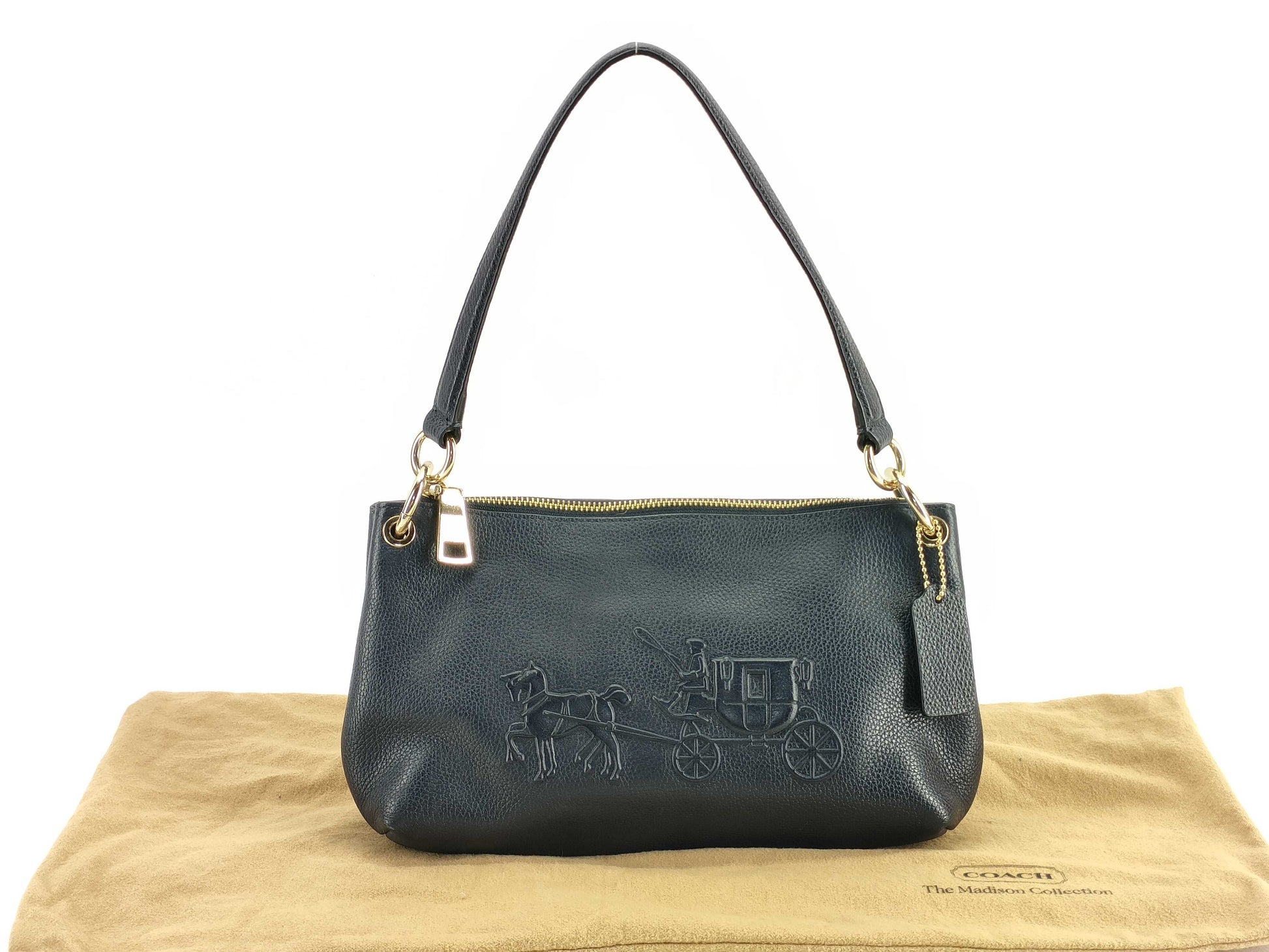 COACH 33521 Horse Carriage Handbag Leather Shoulder Bag