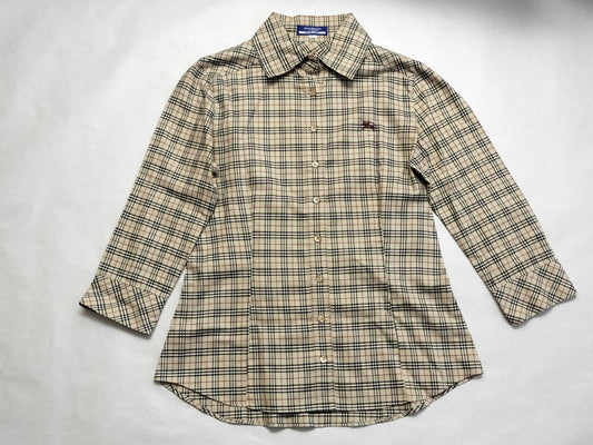 BURBERRY BLUE LABEL Burberry Blue Label long sleeve shirt, checked shirt